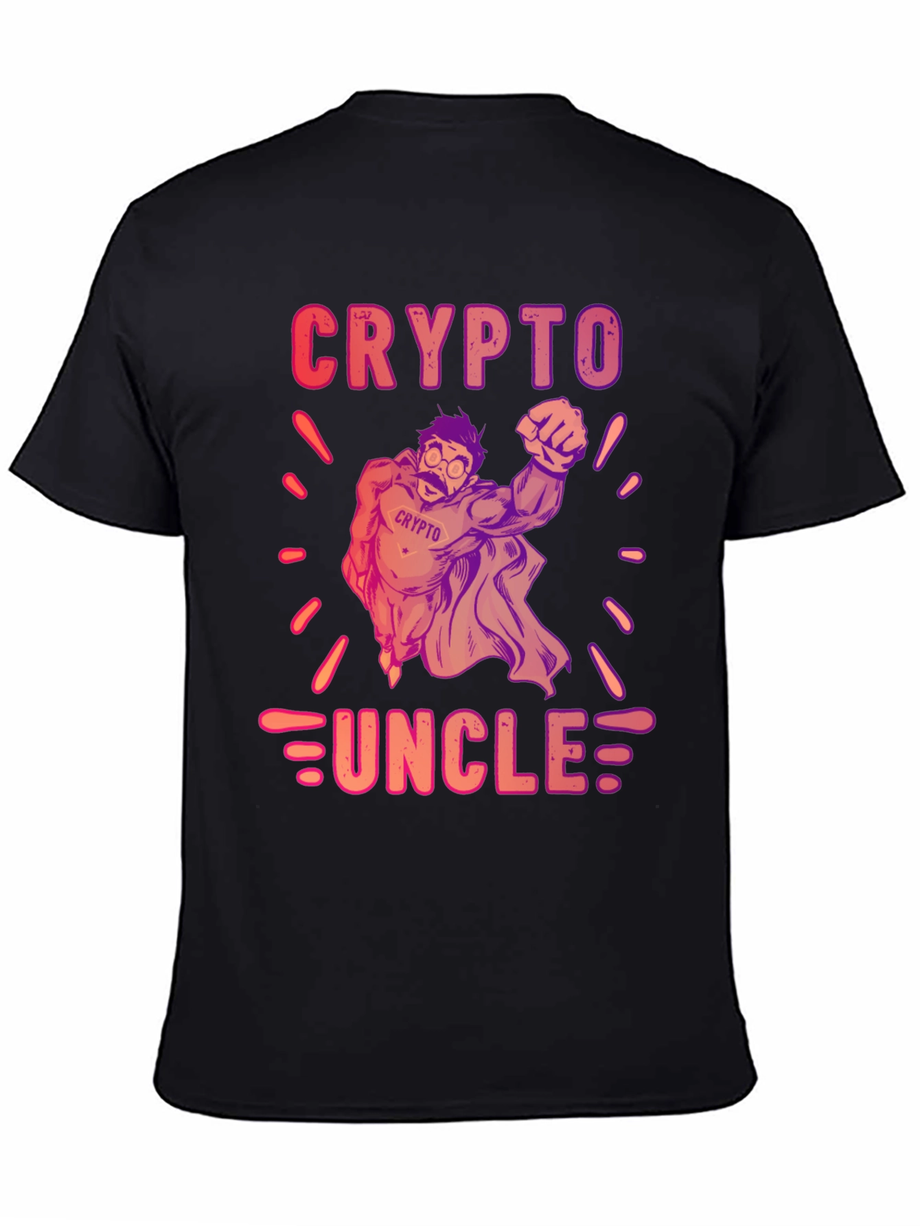 Crypto Uncle Graphic T-Shirt - Trendy Design