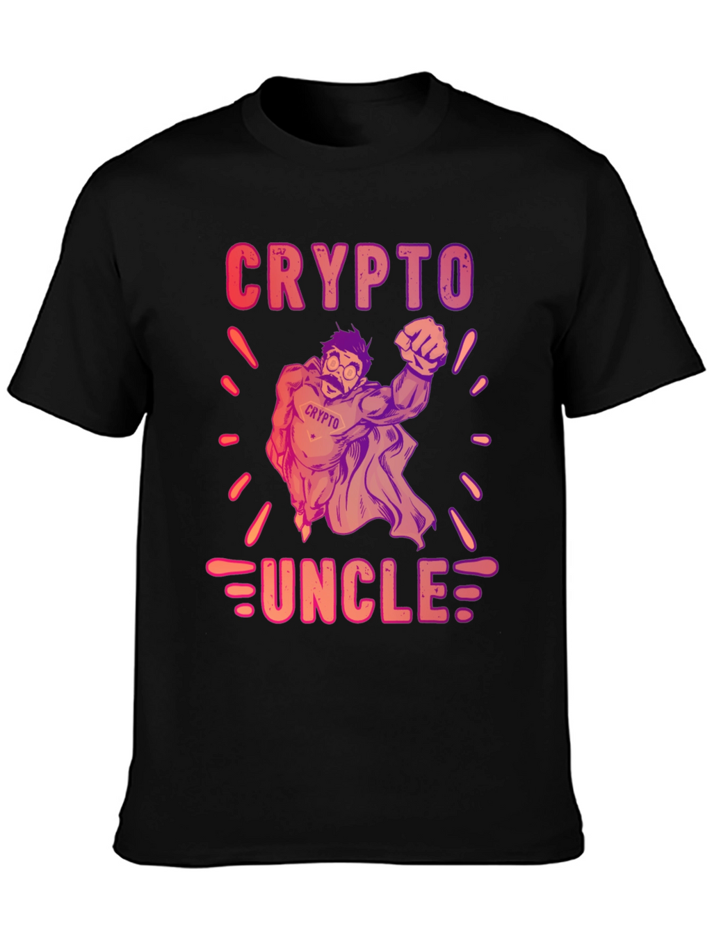 Crypto Uncle Graphic T-Shirt - Trendy Design
