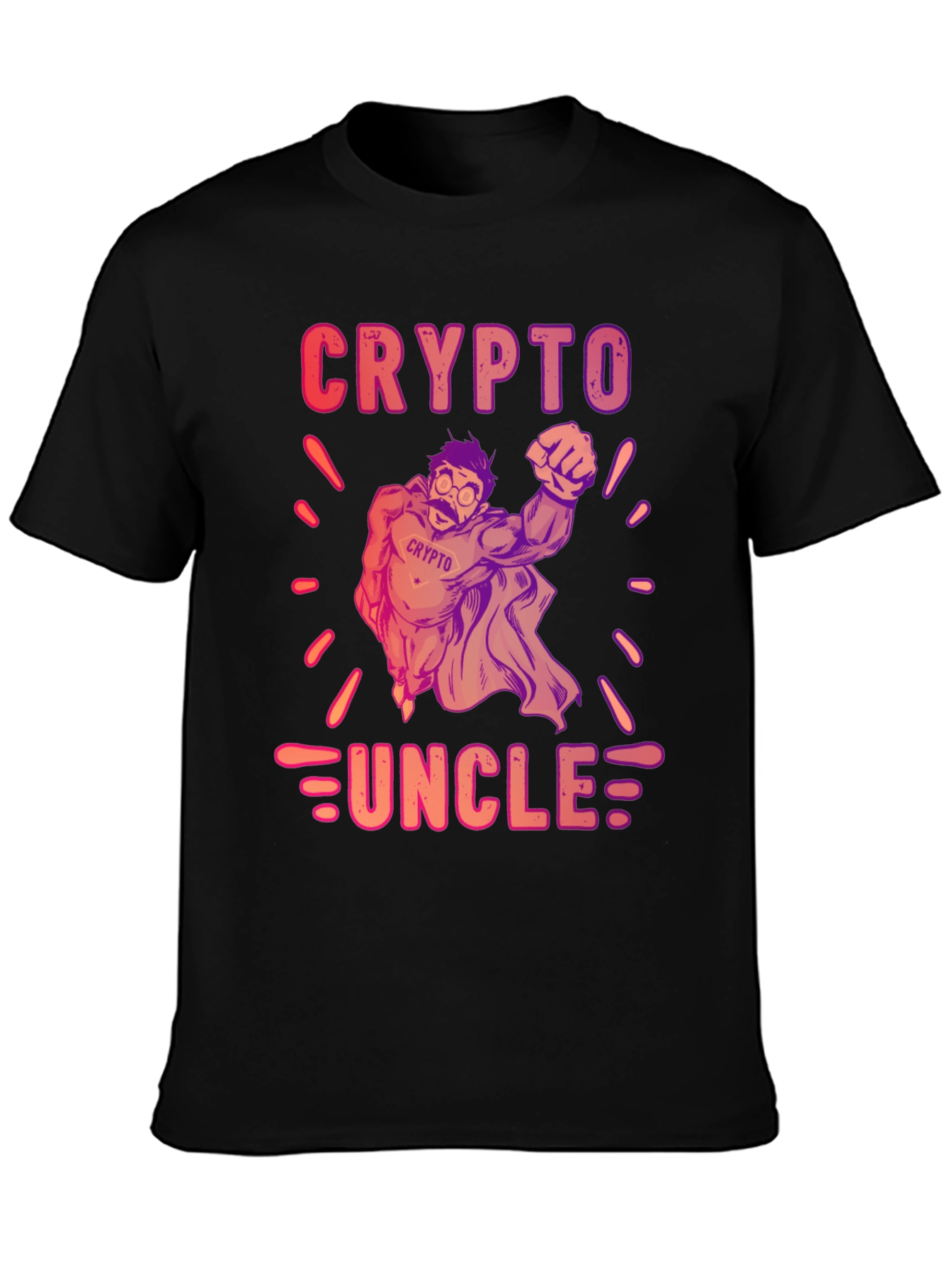 Crypto Uncle Graphic T-Shirt - Trendy Design