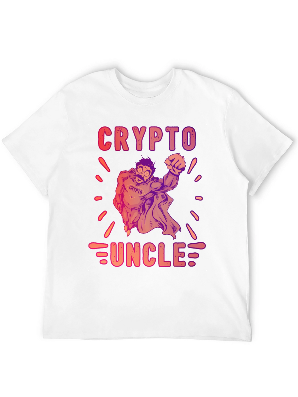 Crypto Uncle Graphic T-Shirt - Trendy Design