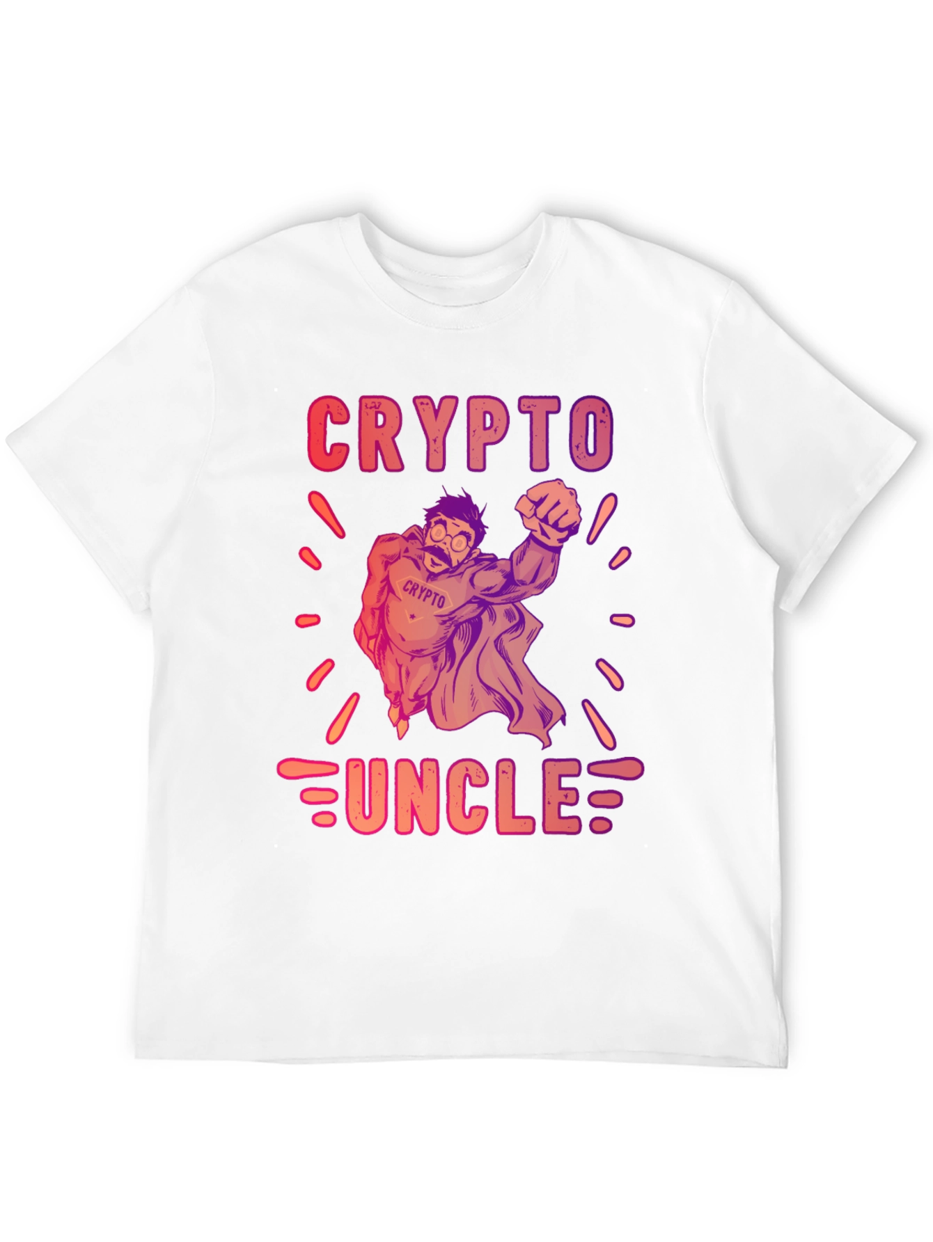 Crypto Uncle Graphic T-Shirt - Trendy Design
