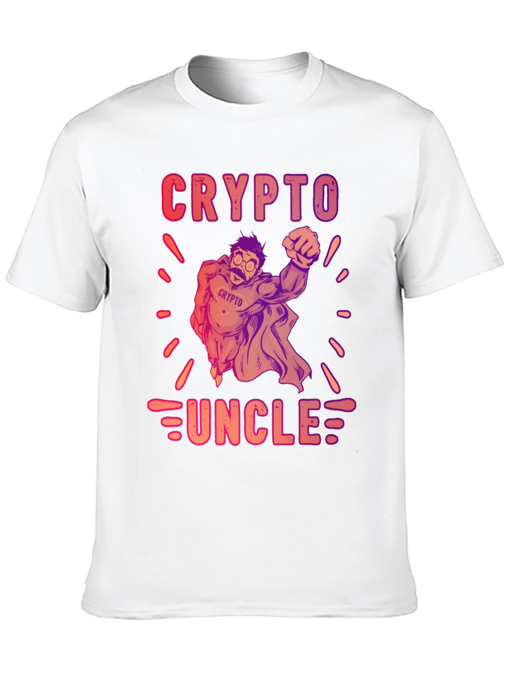 Crypto Uncle Graphic T-Shirt - Trendy Design