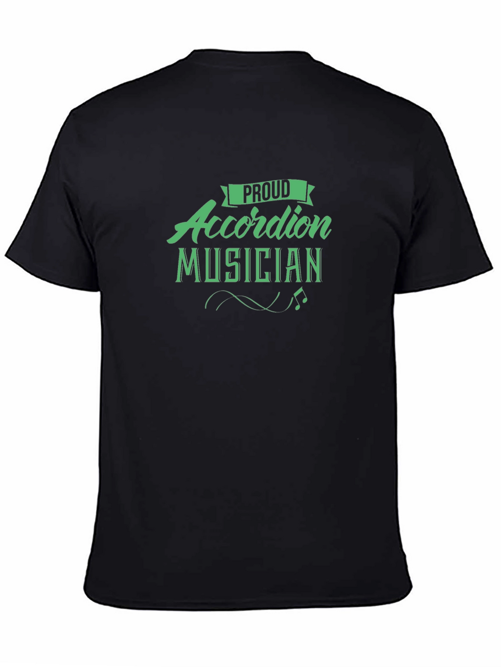 Proud Accordion Musician T-Shirt - Black
