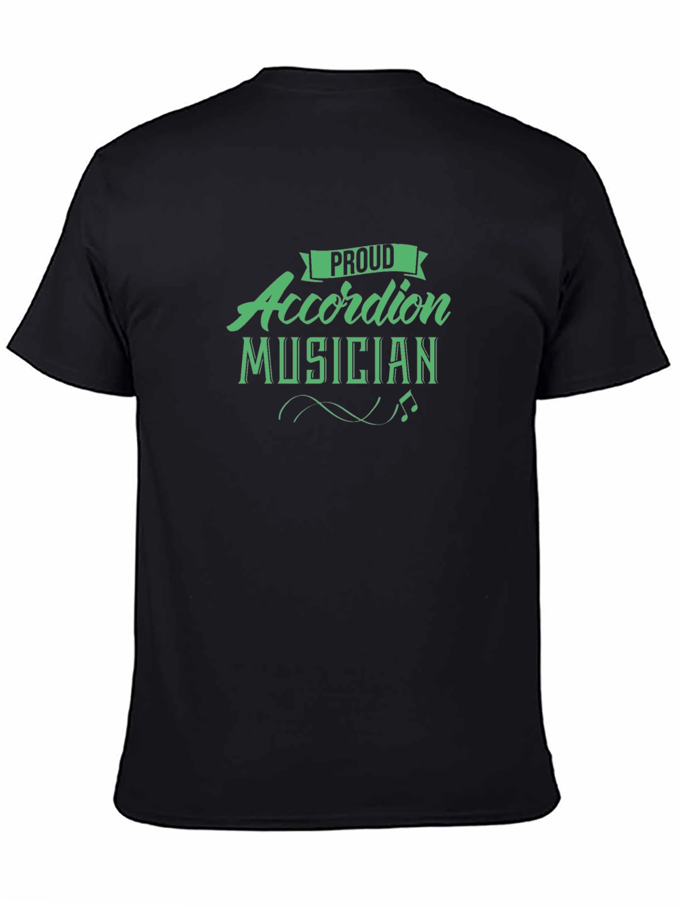 Proud Accordion Musician T-Shirt - Black