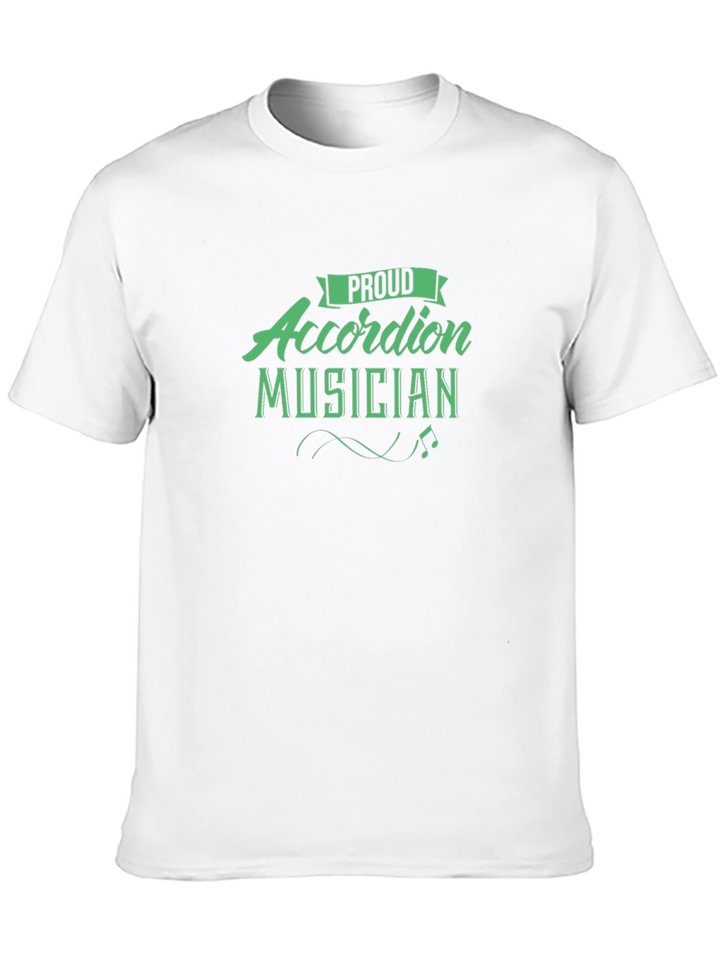 Proud Accordion Musician T-Shirt - Black
