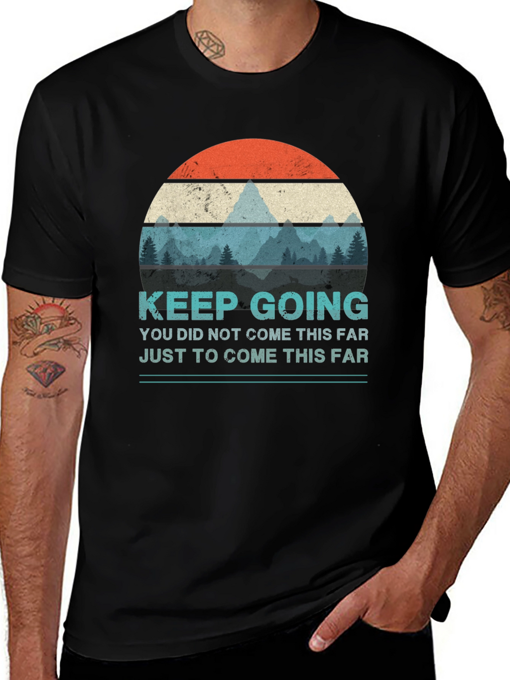 Keep Going Graphic T-Shirt - Motivational Design