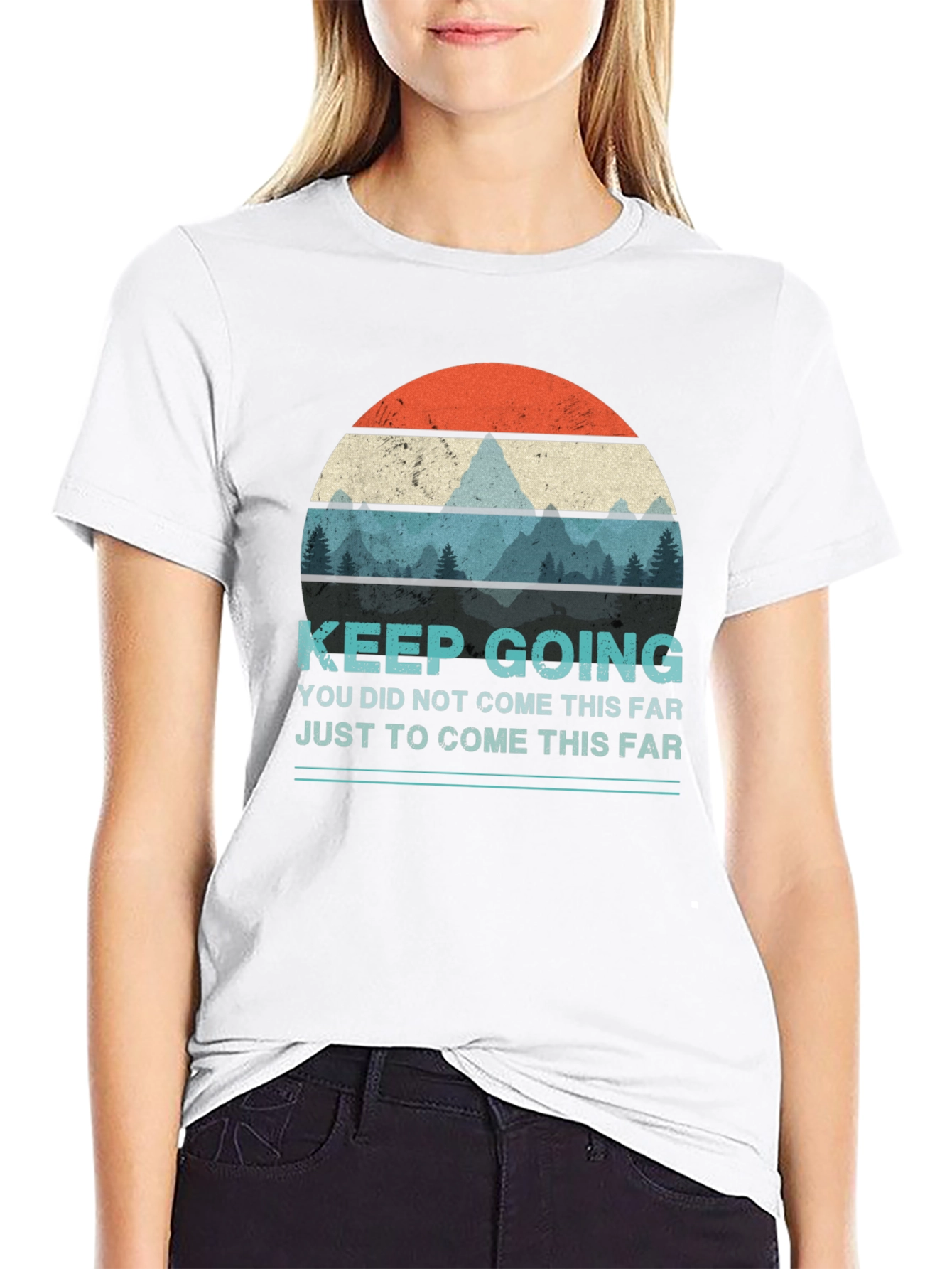 Keep Going Graphic T-Shirt - Motivational Design