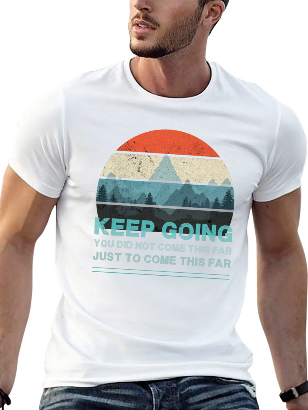 Keep Going Graphic T-Shirt - Motivational Design