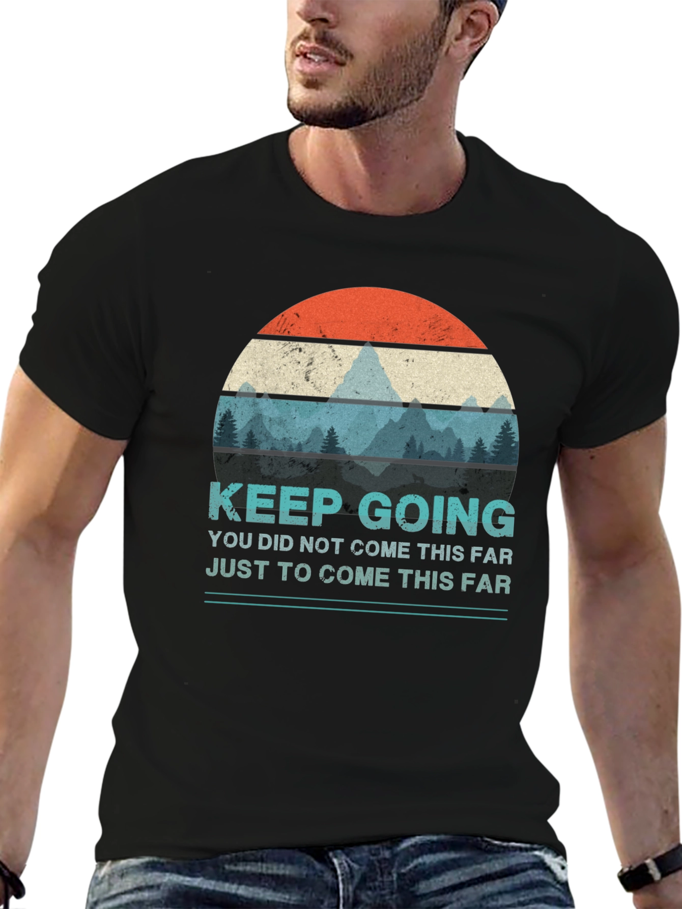 Keep Going Graphic T-Shirt - Motivational Design