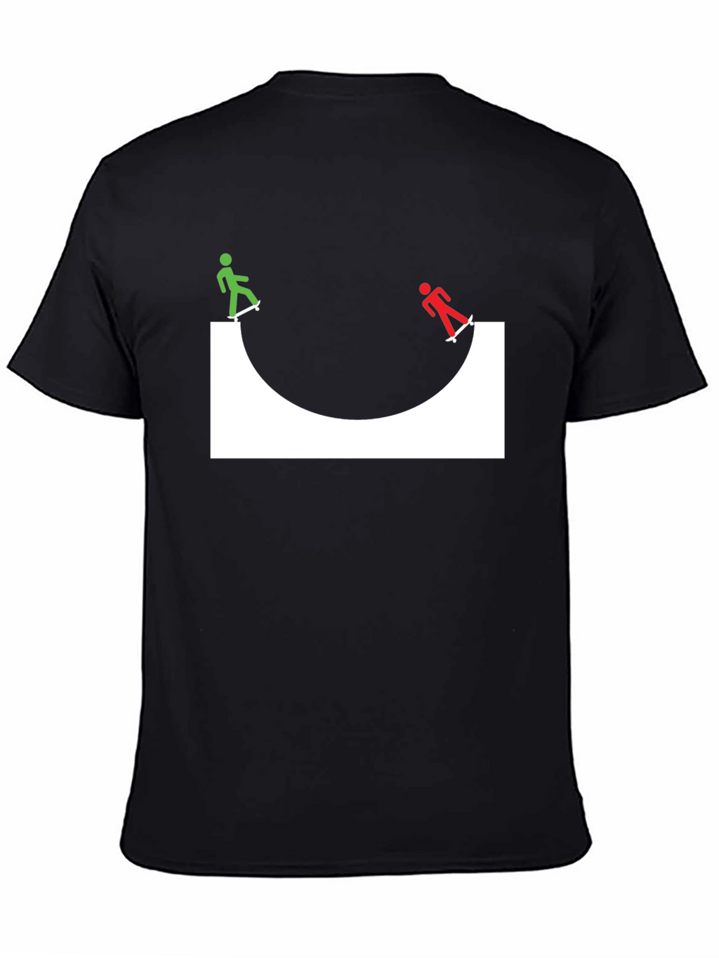Skate Ramp Graphic Tee - Black Cotton T-Shirt