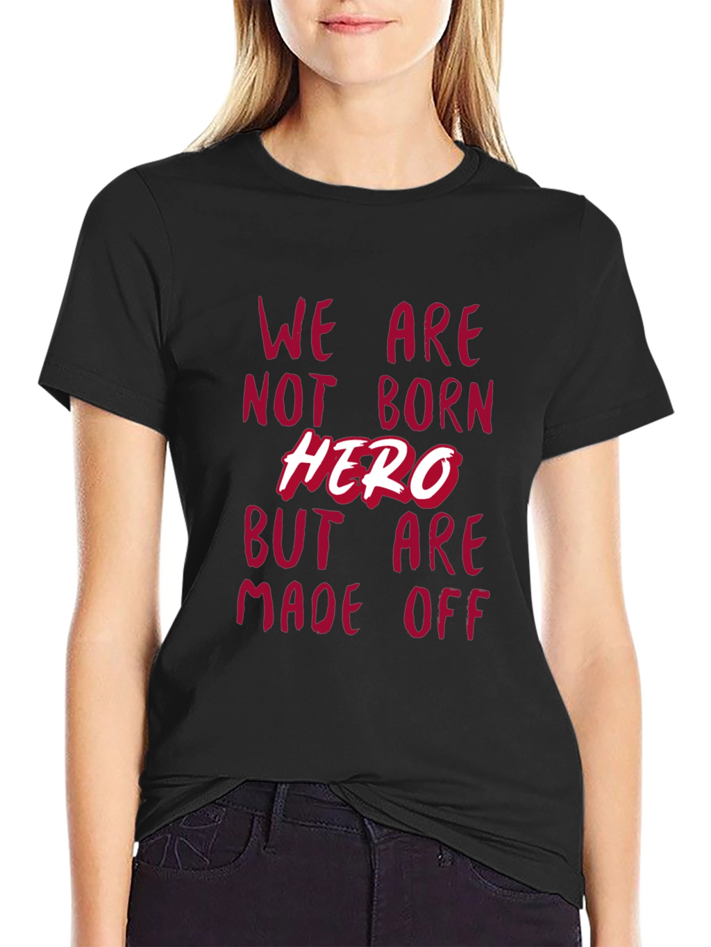 Hero Made Off Mens Black T-Shirt