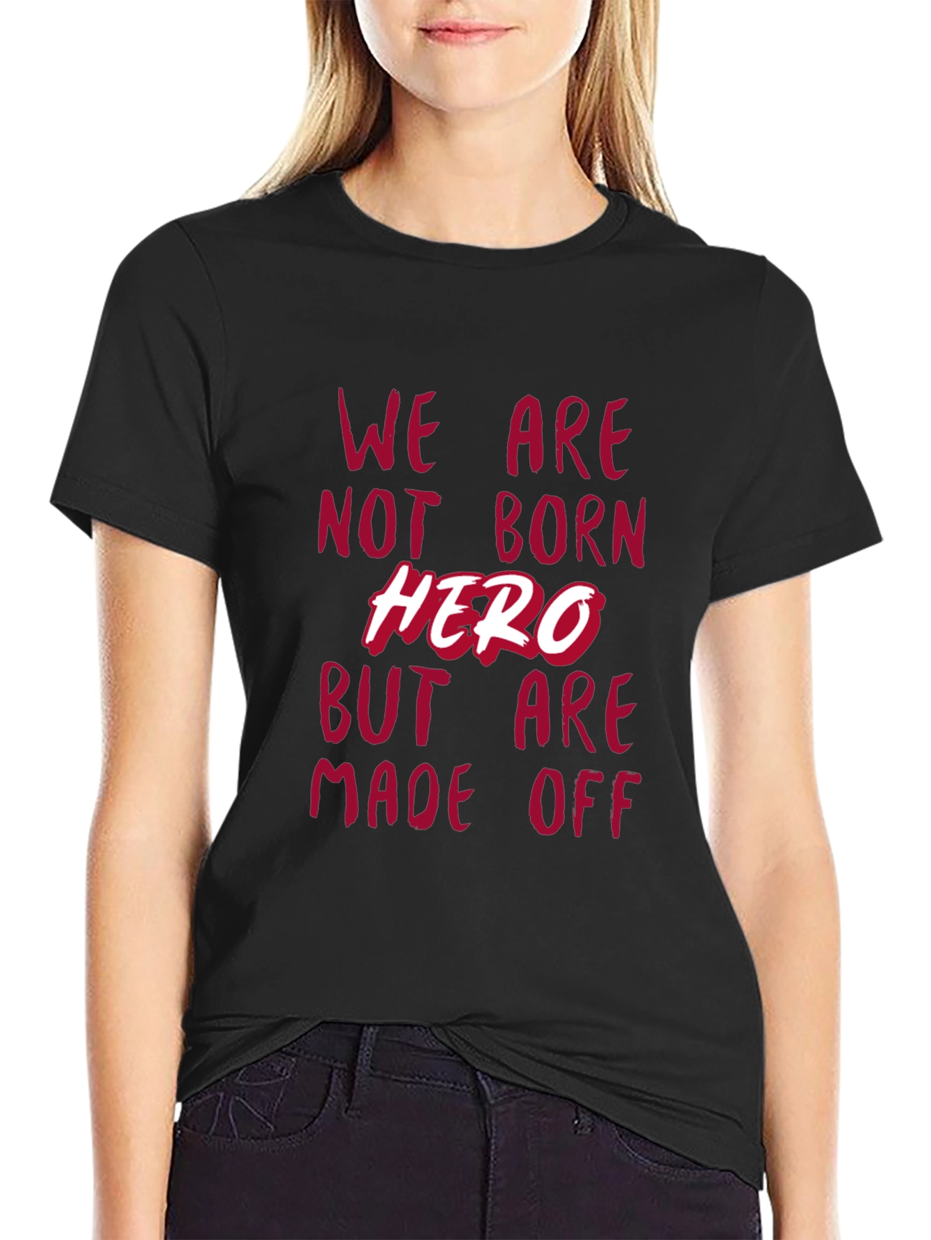 Hero Made Off Mens Black T-Shirt