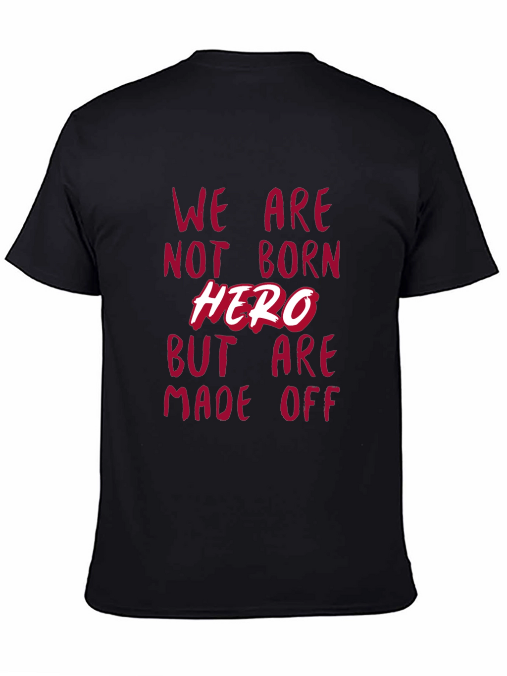 Hero Made Off Mens Black T-Shirt