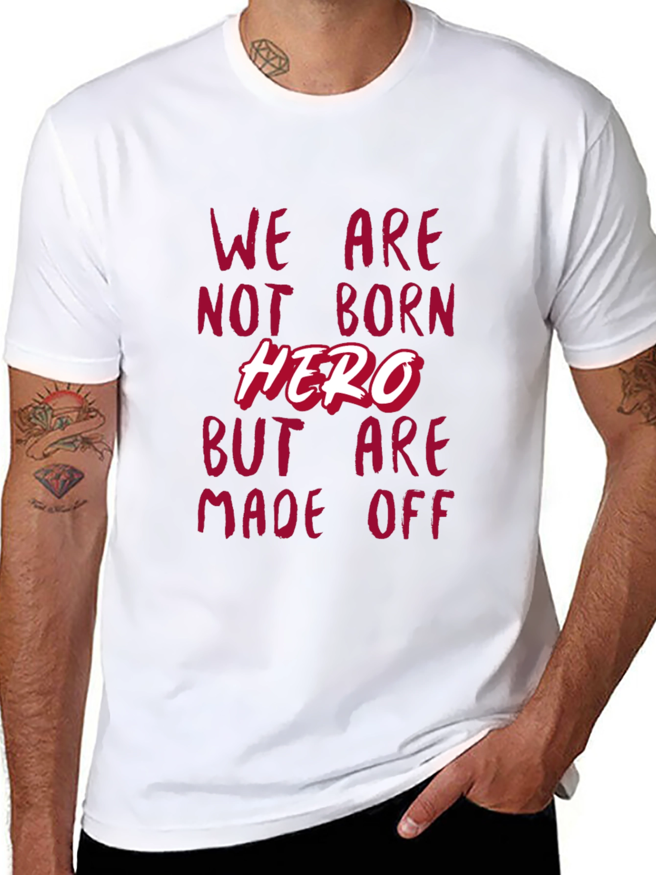 Hero Made Off Mens Black T-Shirt