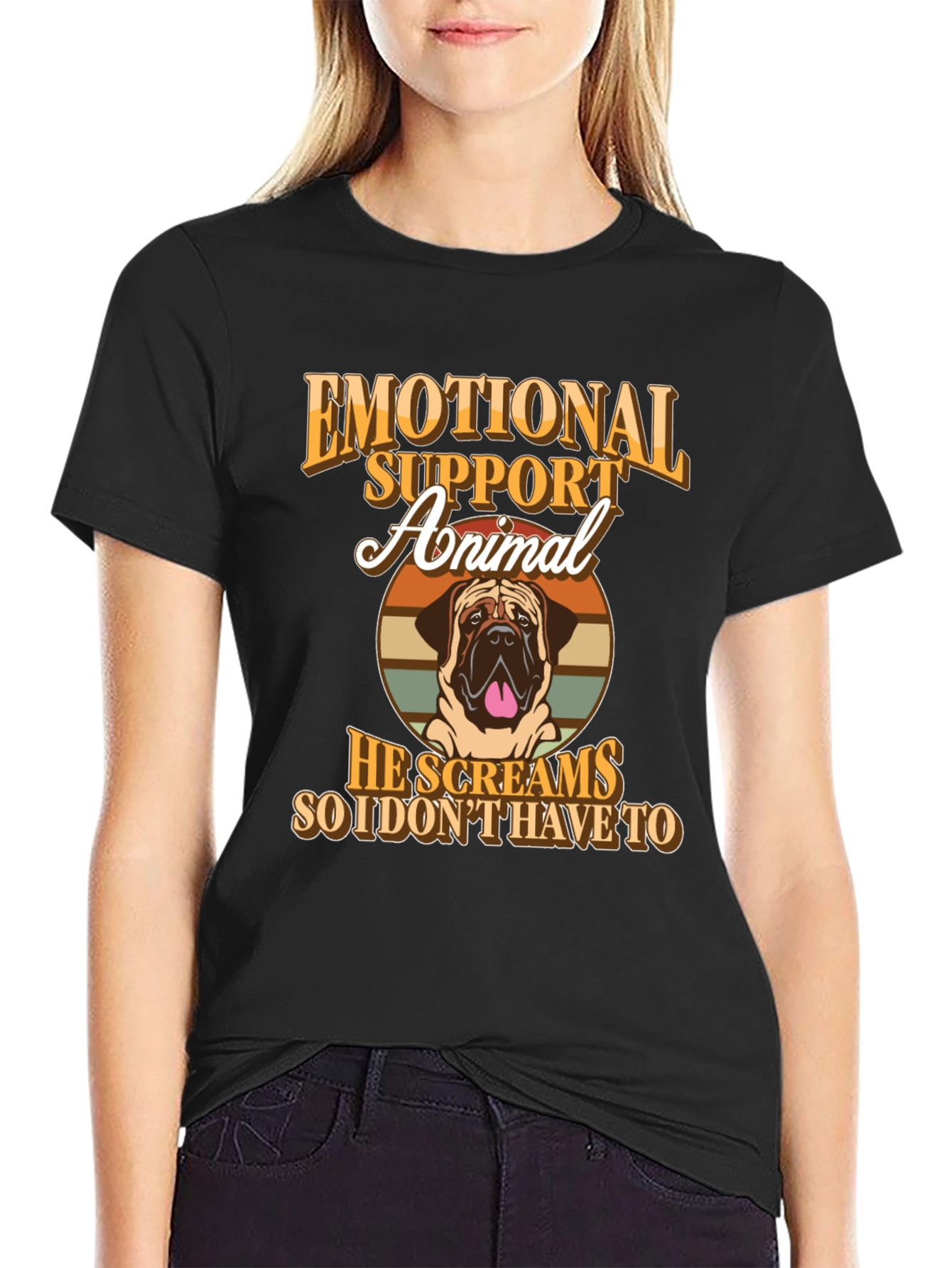 Emotional Support Animal T-Shirt - Dog Lover Tee