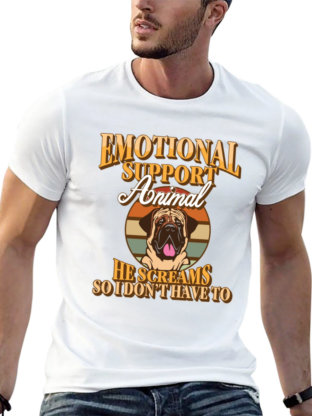 Emotional Support Animal T-Shirt - Dog Lover Tee