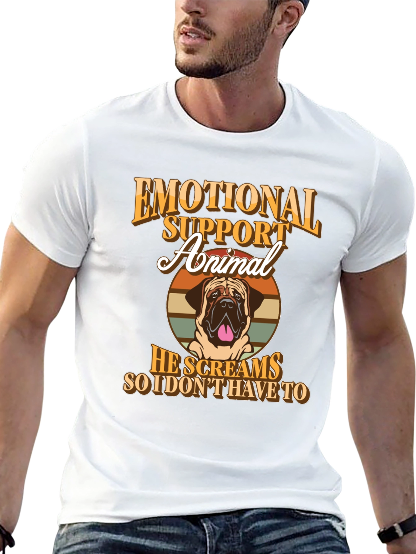 Emotional Support Animal T-Shirt - Dog Lover Tee