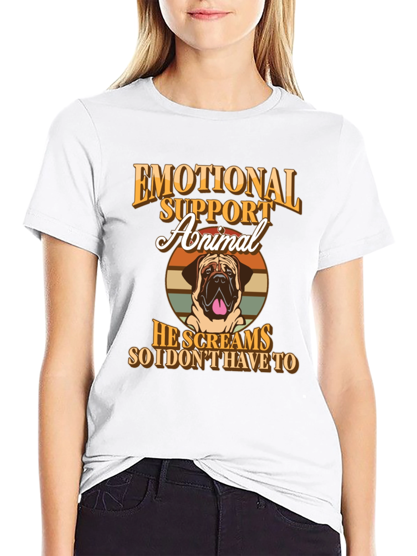 Emotional Support Animal T-Shirt - Dog Lover Tee