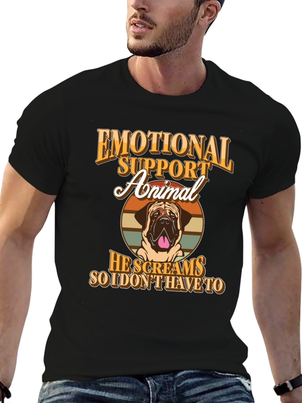 Emotional Support Animal T-Shirt - Dog Lover Tee
