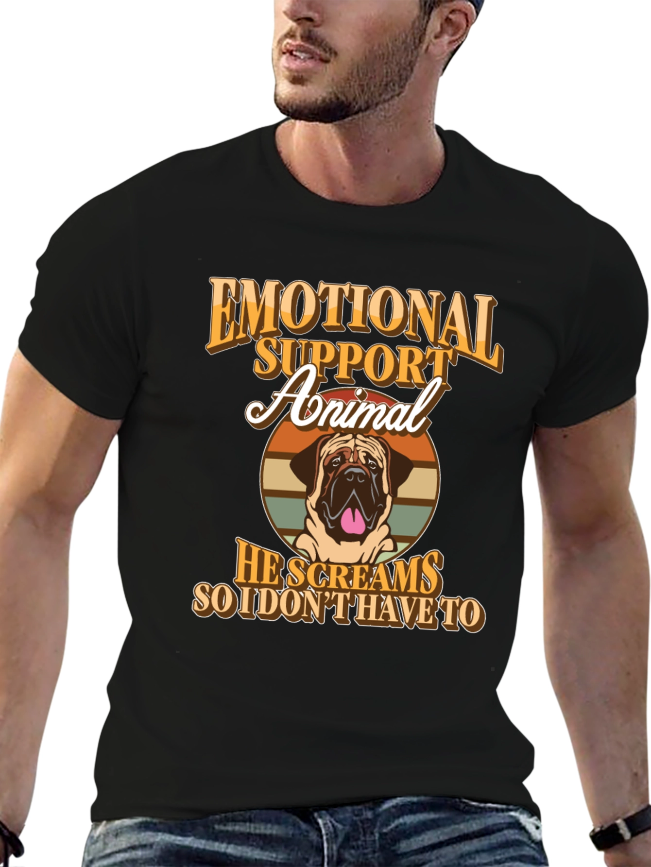 Emotional Support Animal T-Shirt - Dog Lover Tee