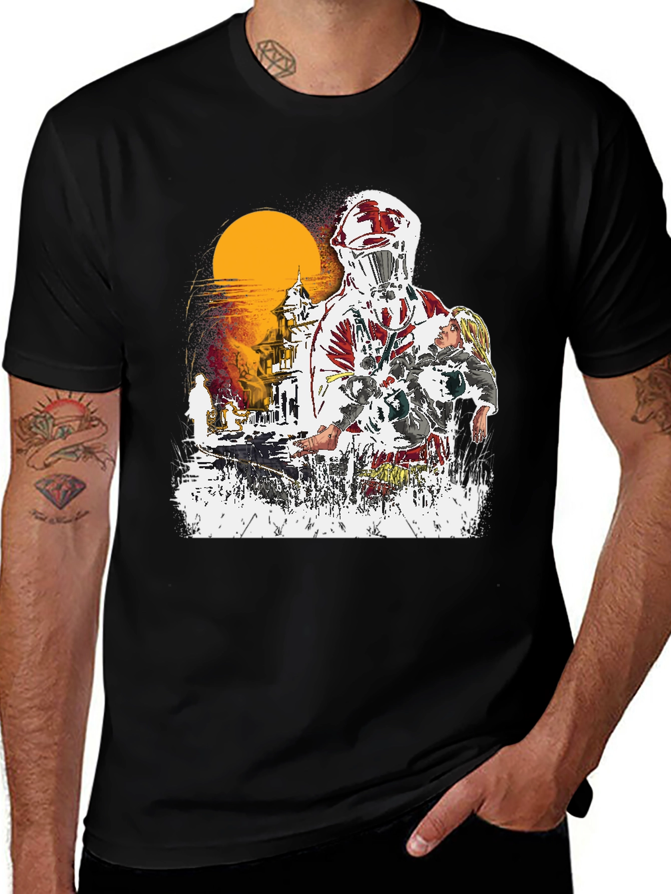 Sci-fi Horror Graphic Tee - Rescue