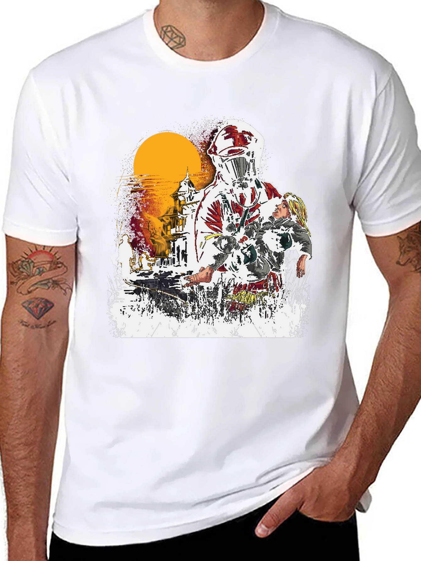 Sci-fi Horror Graphic Tee - Rescue