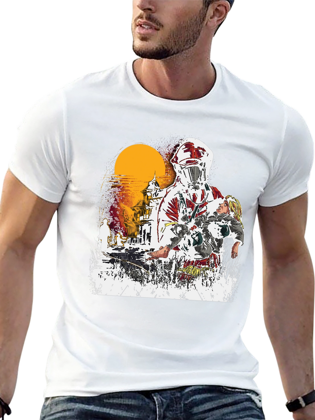 Sci-fi Horror Graphic Tee - Rescue