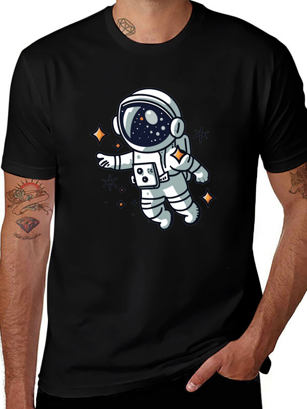 Astronaut Graphic T-Shirt - Space Adventure