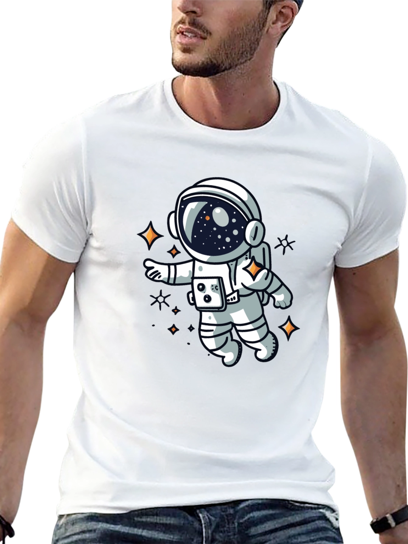 Astronaut Graphic T-Shirt - Space Adventure