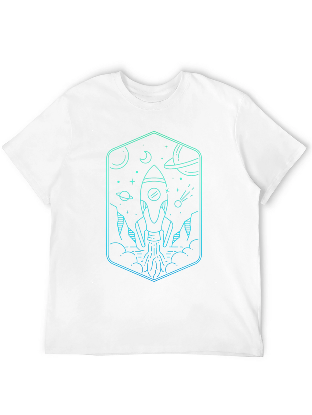 Rocket Launch Graphic Tee - Space Adventure