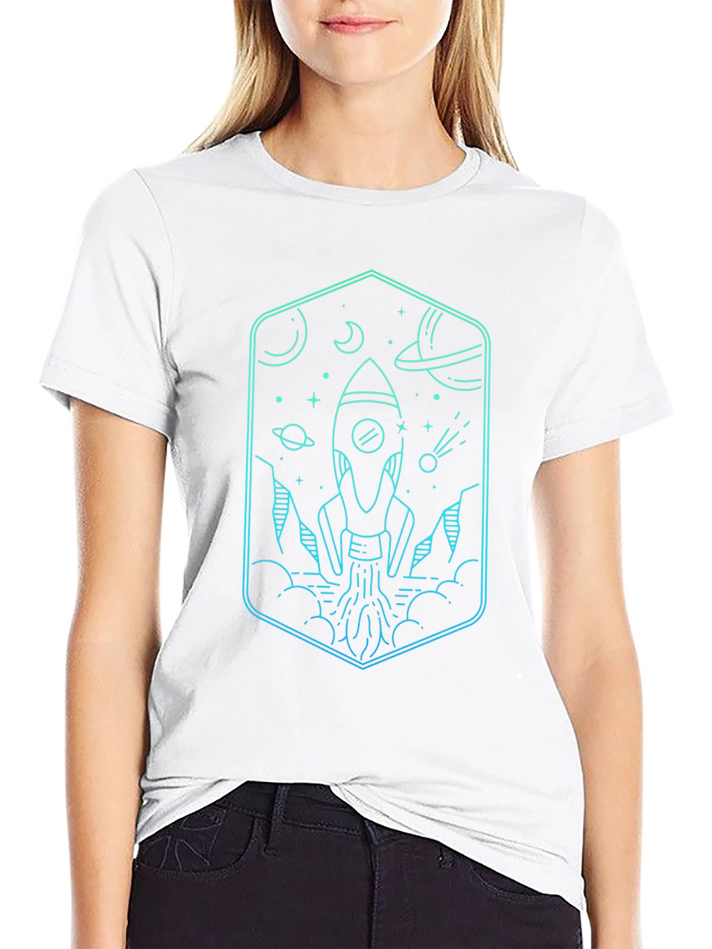 Rocket Launch Graphic Tee - Space Adventure