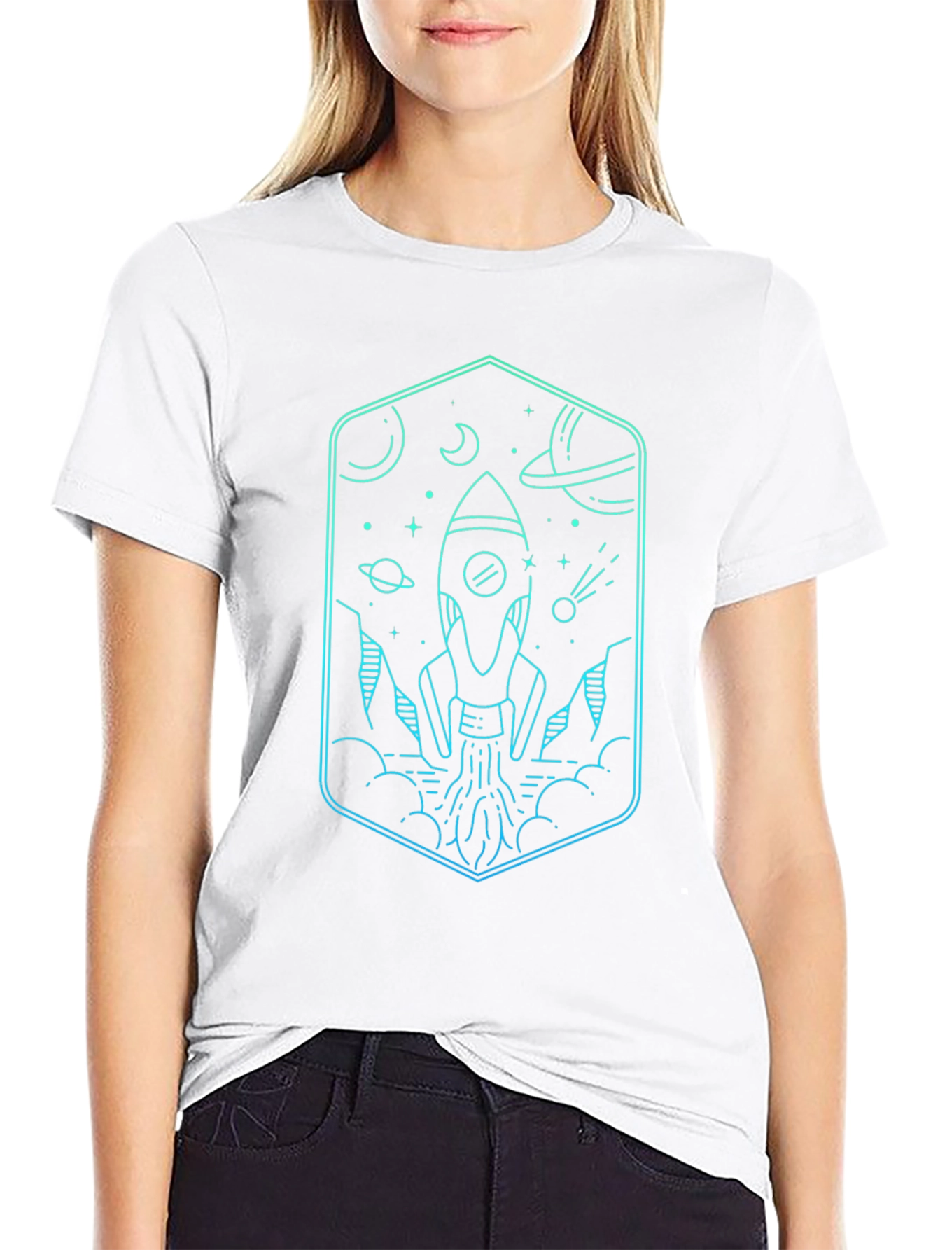 Rocket Launch Graphic Tee - Space Adventure