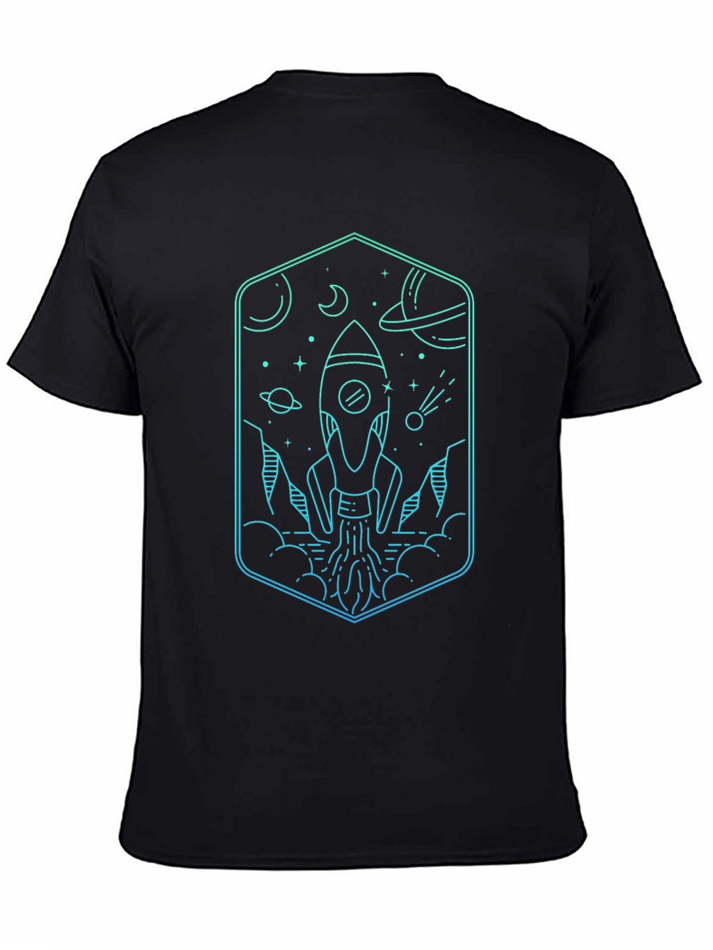 Rocket Launch Graphic Tee - Space Adventure