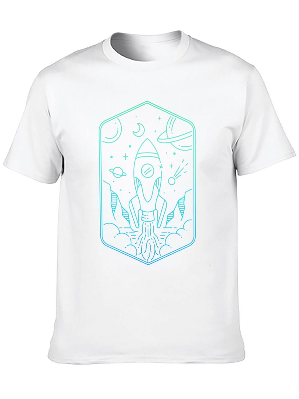 Rocket Launch Graphic Tee - Space Adventure