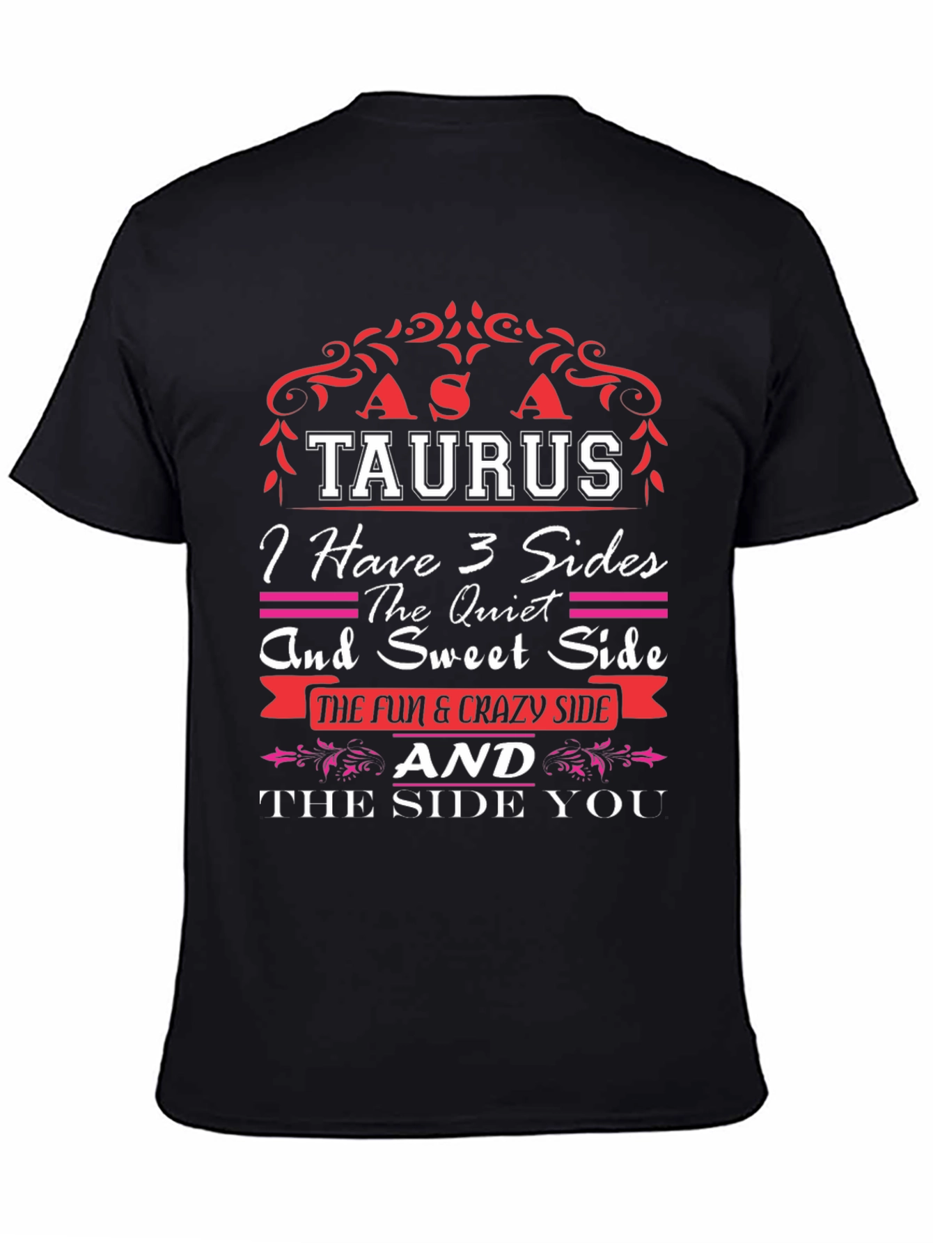 Taurus Zodiac Graphic Tee - 3 Sides