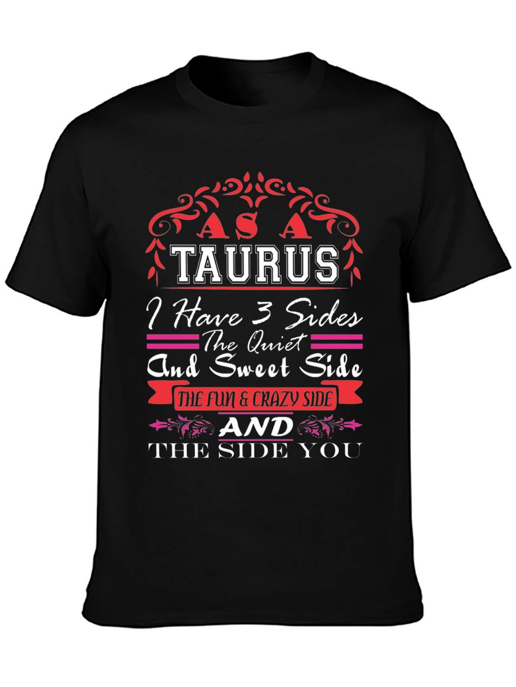 Taurus Zodiac Graphic Tee - 3 Sides
