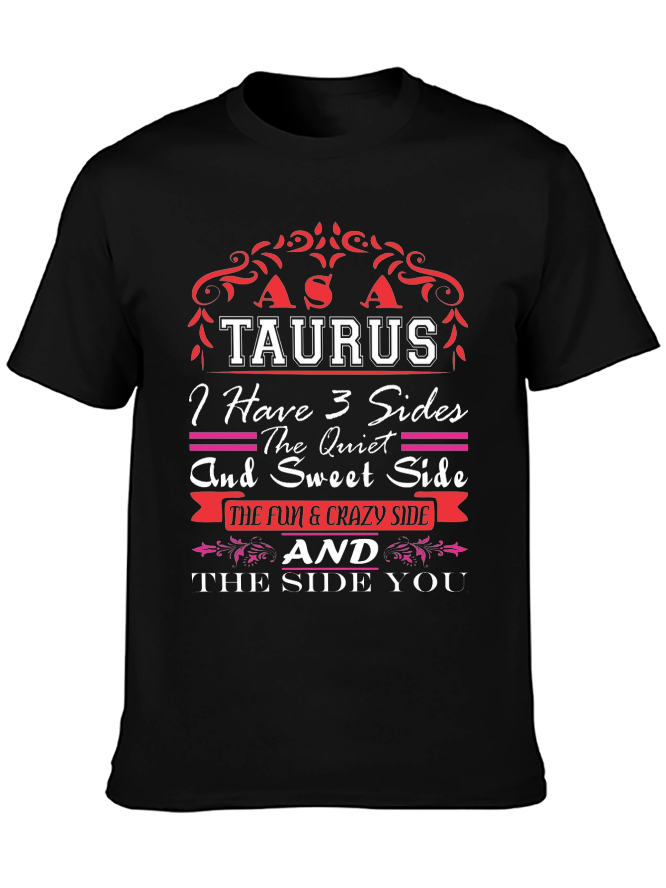 Taurus Zodiac Graphic Tee - 3 Sides