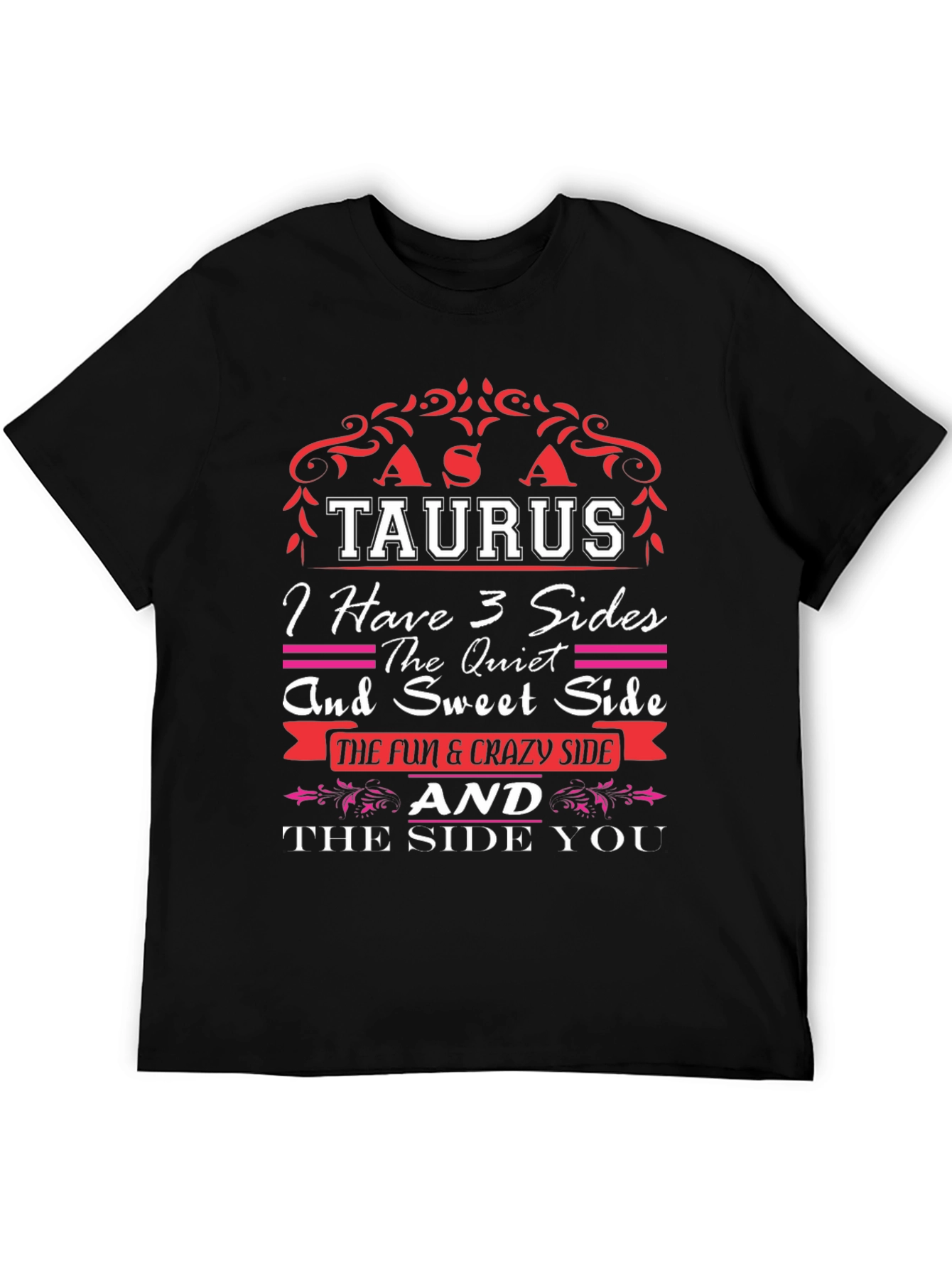 Taurus Zodiac Graphic Tee - 3 Sides