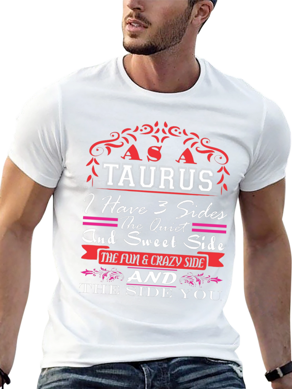 Taurus Zodiac Graphic Tee - 3 Sides