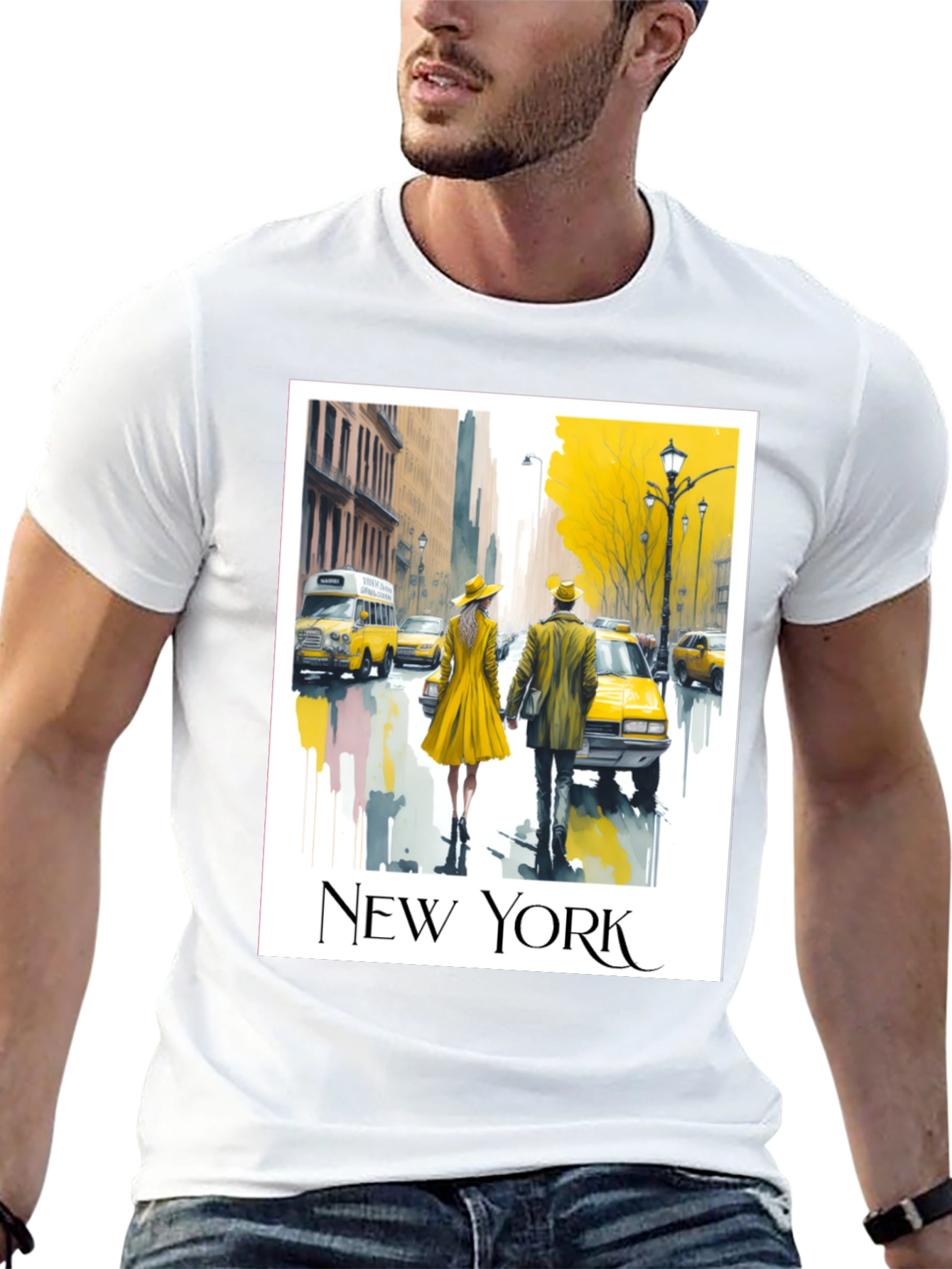 New York Cityscape Graphic Tee