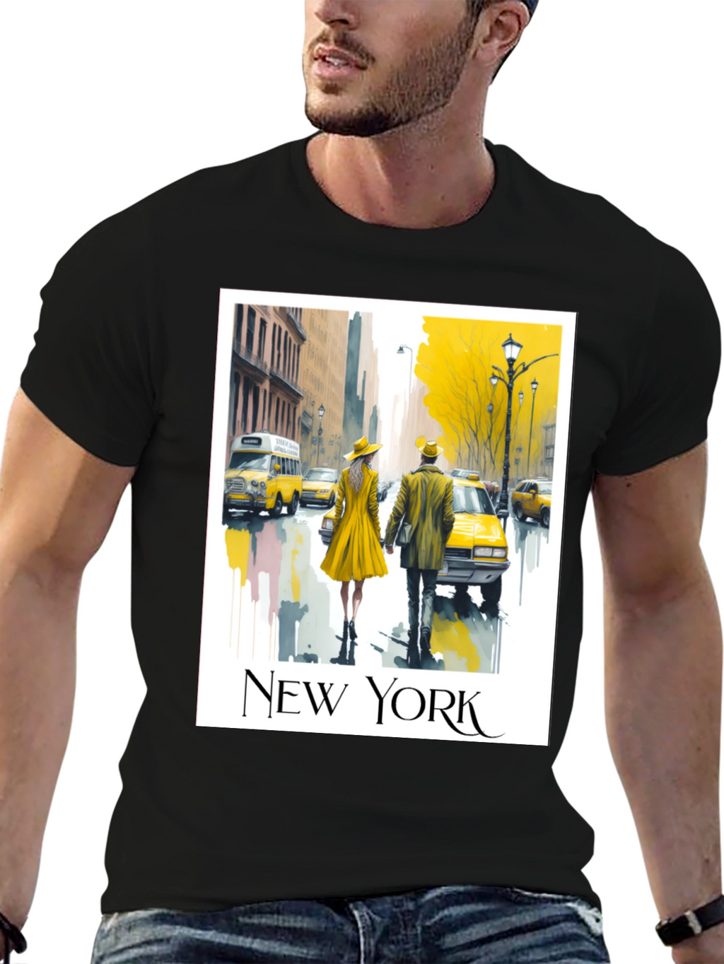 New York Cityscape Graphic Tee