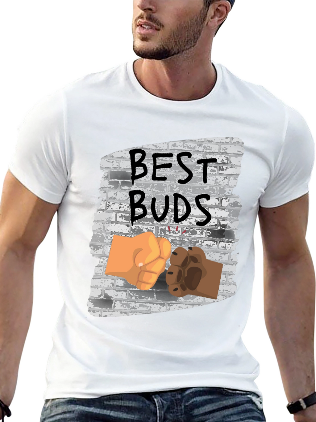 Best Buds T-Shirt: Human & Pet Friendship Tee