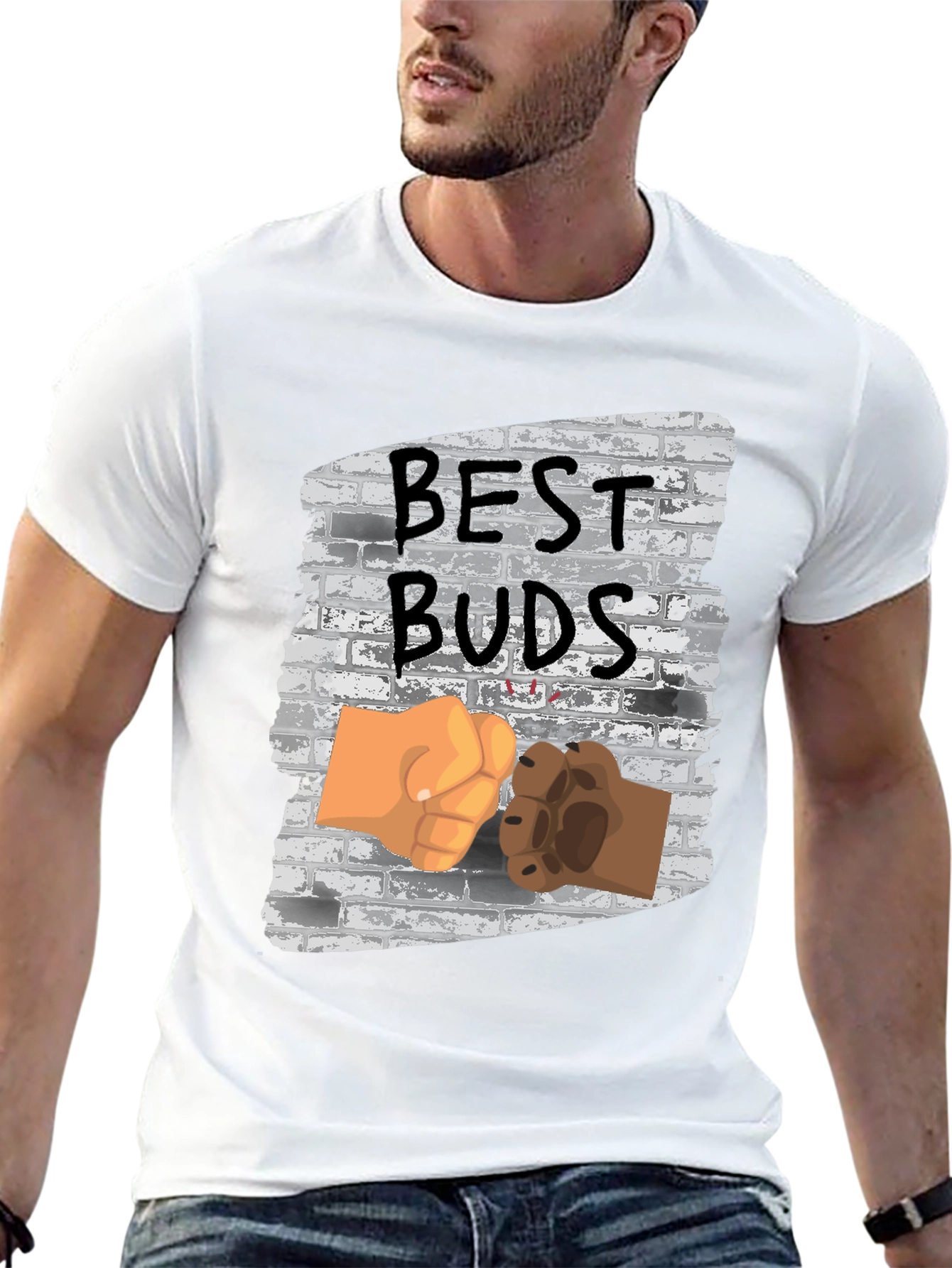 Best Buds T-Shirt: Human & Pet Friendship Tee