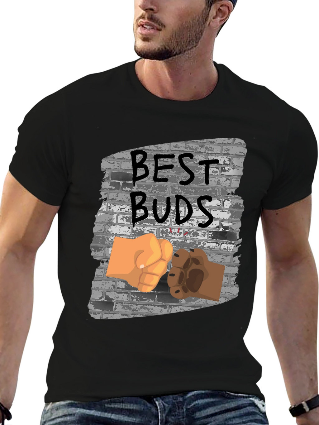 Best Buds T-Shirt: Human & Pet Friendship Tee