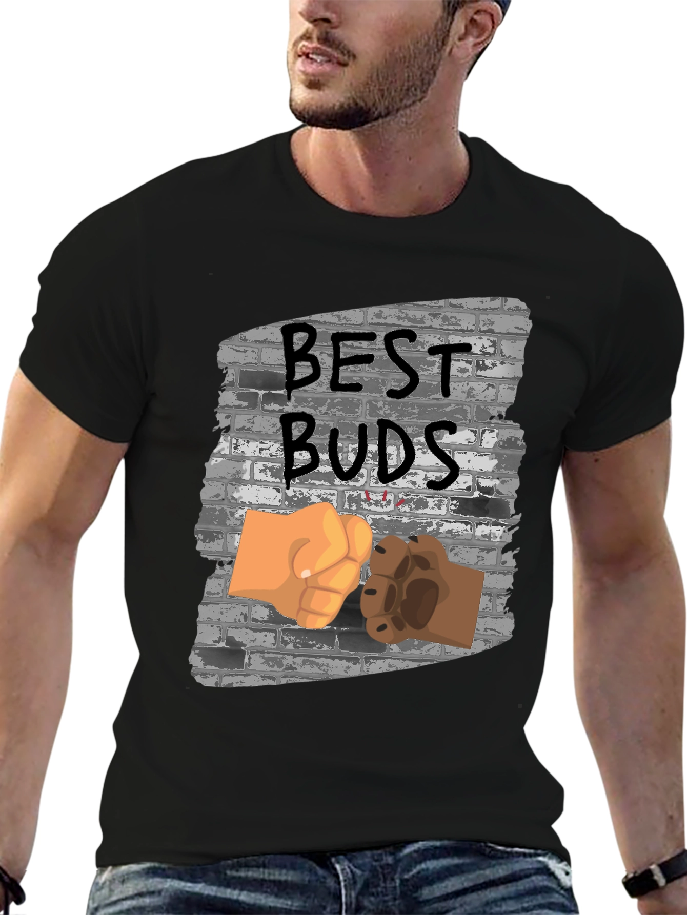 Best Buds T-Shirt: Human & Pet Friendship Tee