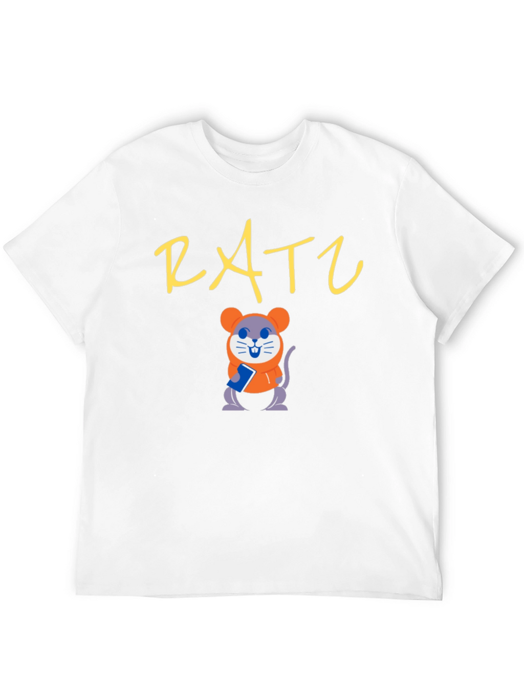 Rat Lover Black T-Shirt | Cute Cartoon Mouse Tee