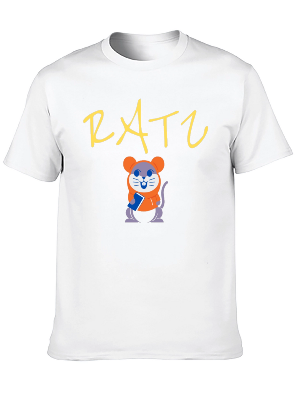 Rat Lover Black T-Shirt | Cute Cartoon Mouse Tee