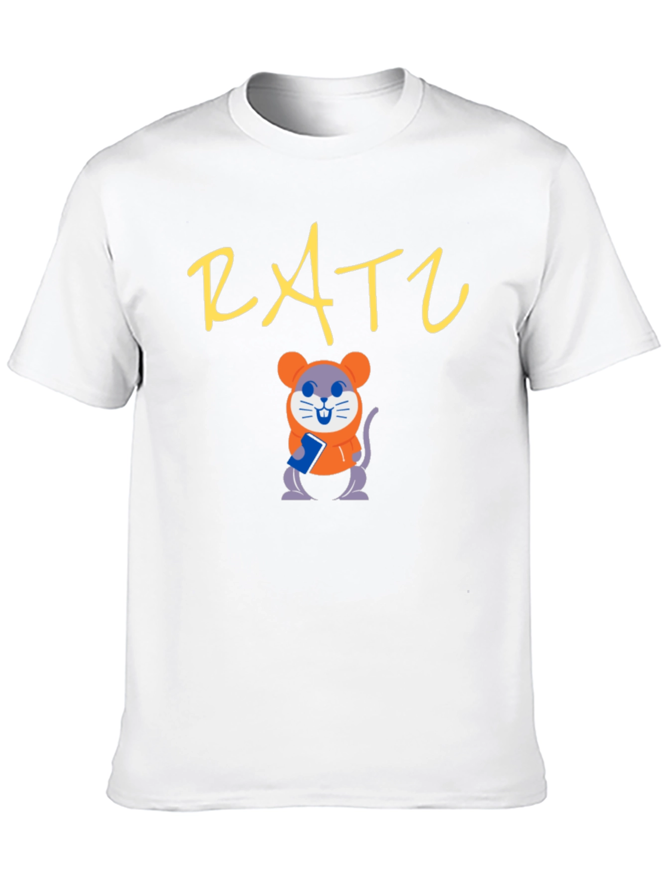 Rat Lover Black T-Shirt | Cute Cartoon Mouse Tee