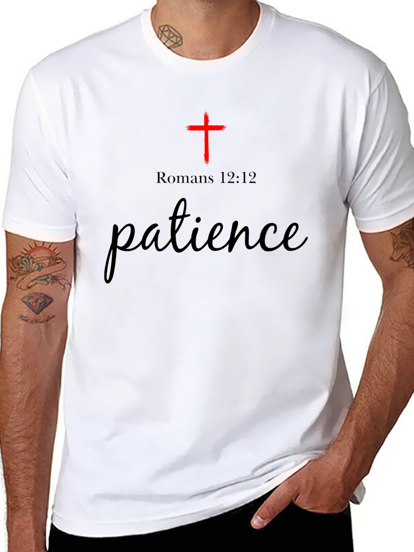 Faith-Based Patience Tee - Romans 12:12