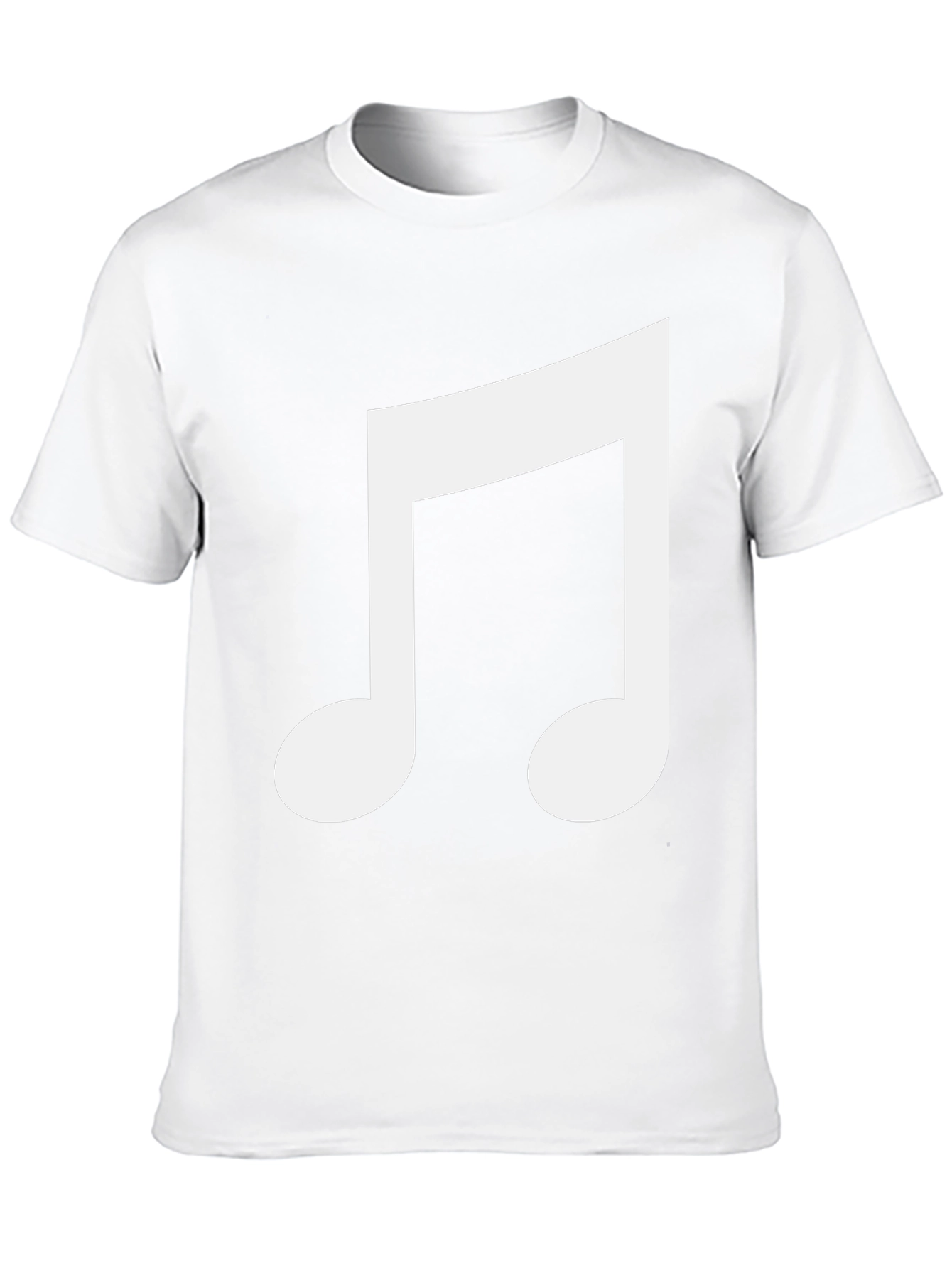 Musical Note Graphic Black T-Shirt